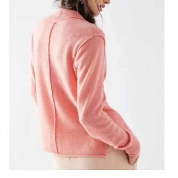 NWOT Free People 100% Cashmere Button Collar Cardigan - Picture 4 of 14